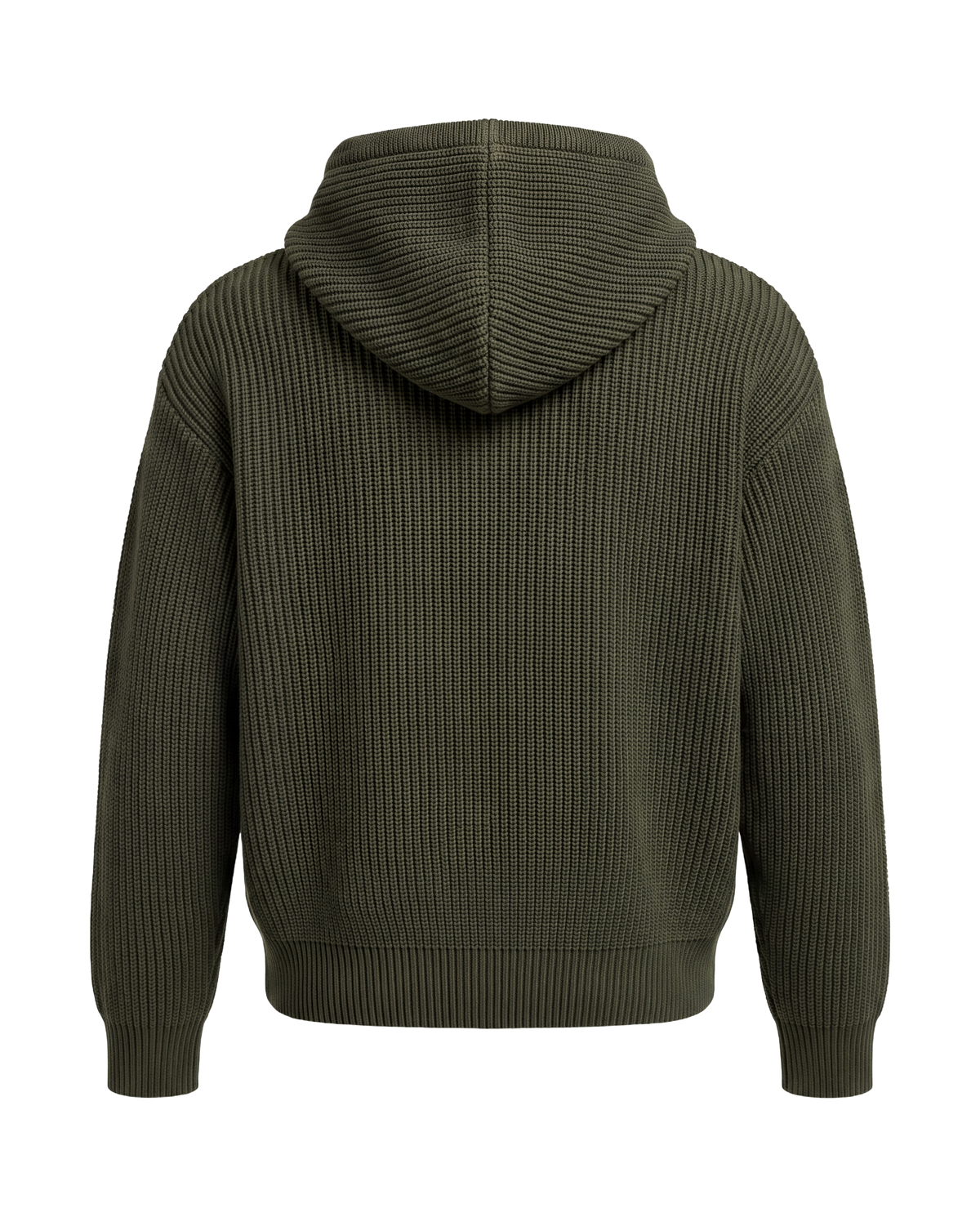 OLIVE KNIT DOUBLE - ZIP